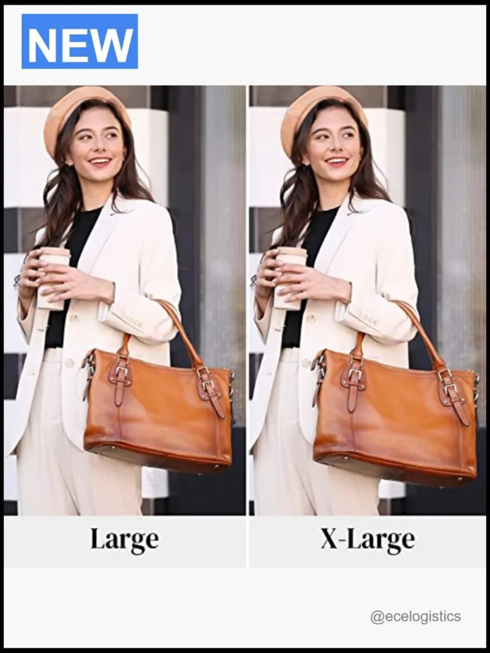 Genuine Leather Tote Satchel Crossbody Bag Large Capacity Handbag